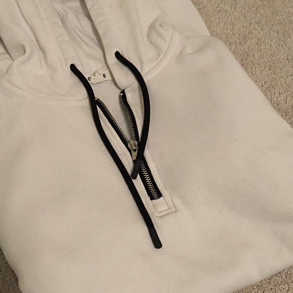 Garage White Cropped Hoodie - Picture 2 of 5